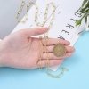 4404 Złoty łańcuszek pozłacany 14k do wyrobu biżuterii 50cm